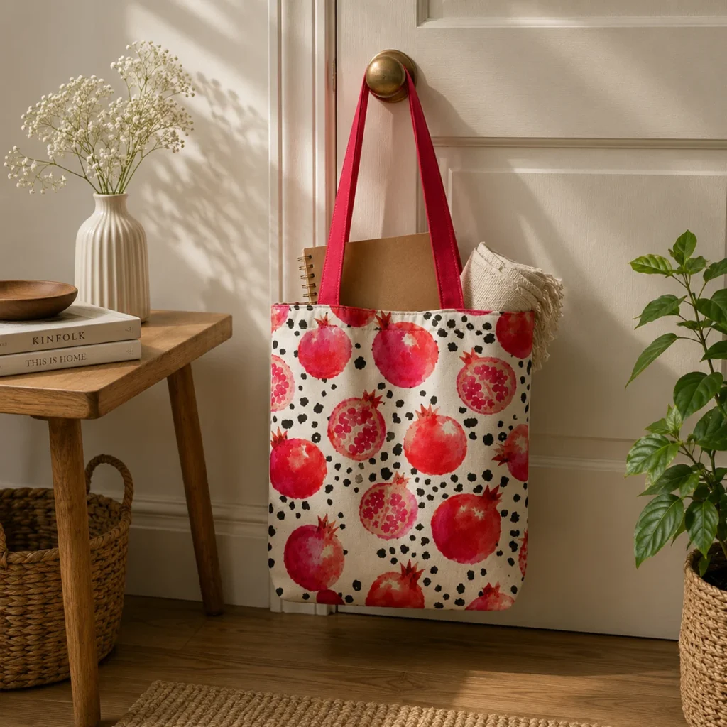 Anaar Tote Bag With Zipper
