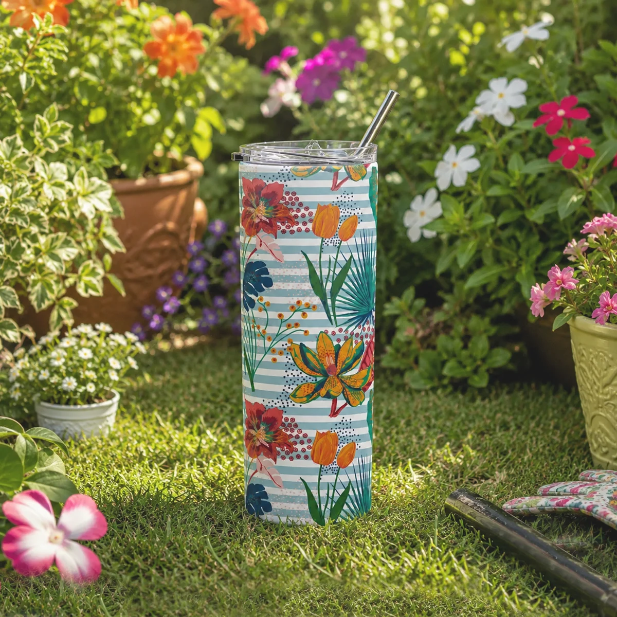 Tropical Rhapsody Printed Tumbler