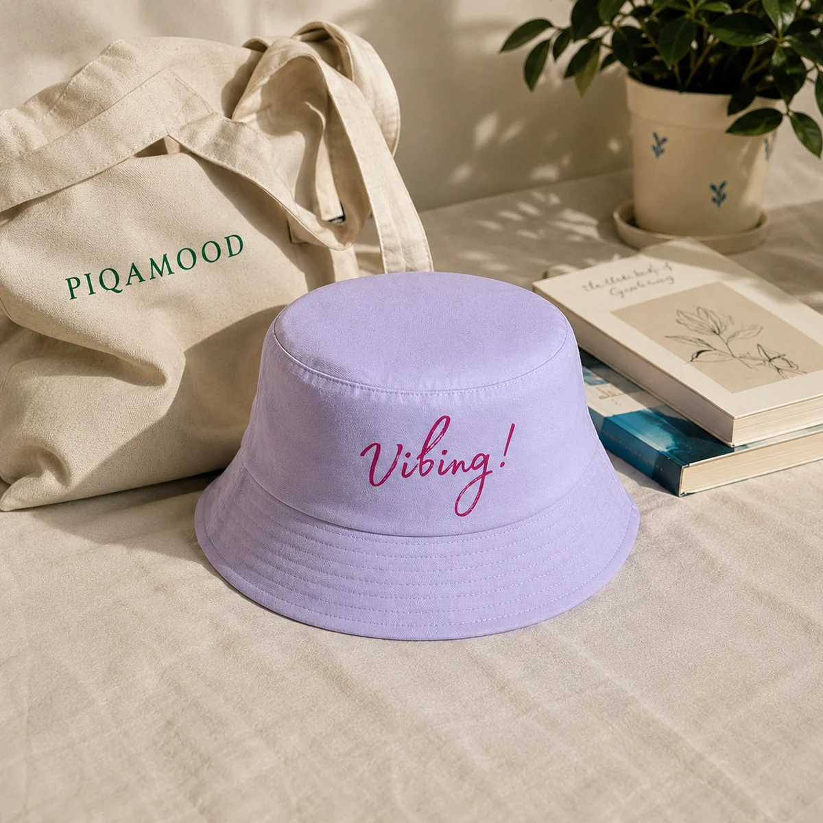 Vibing Printed Bucket Hat