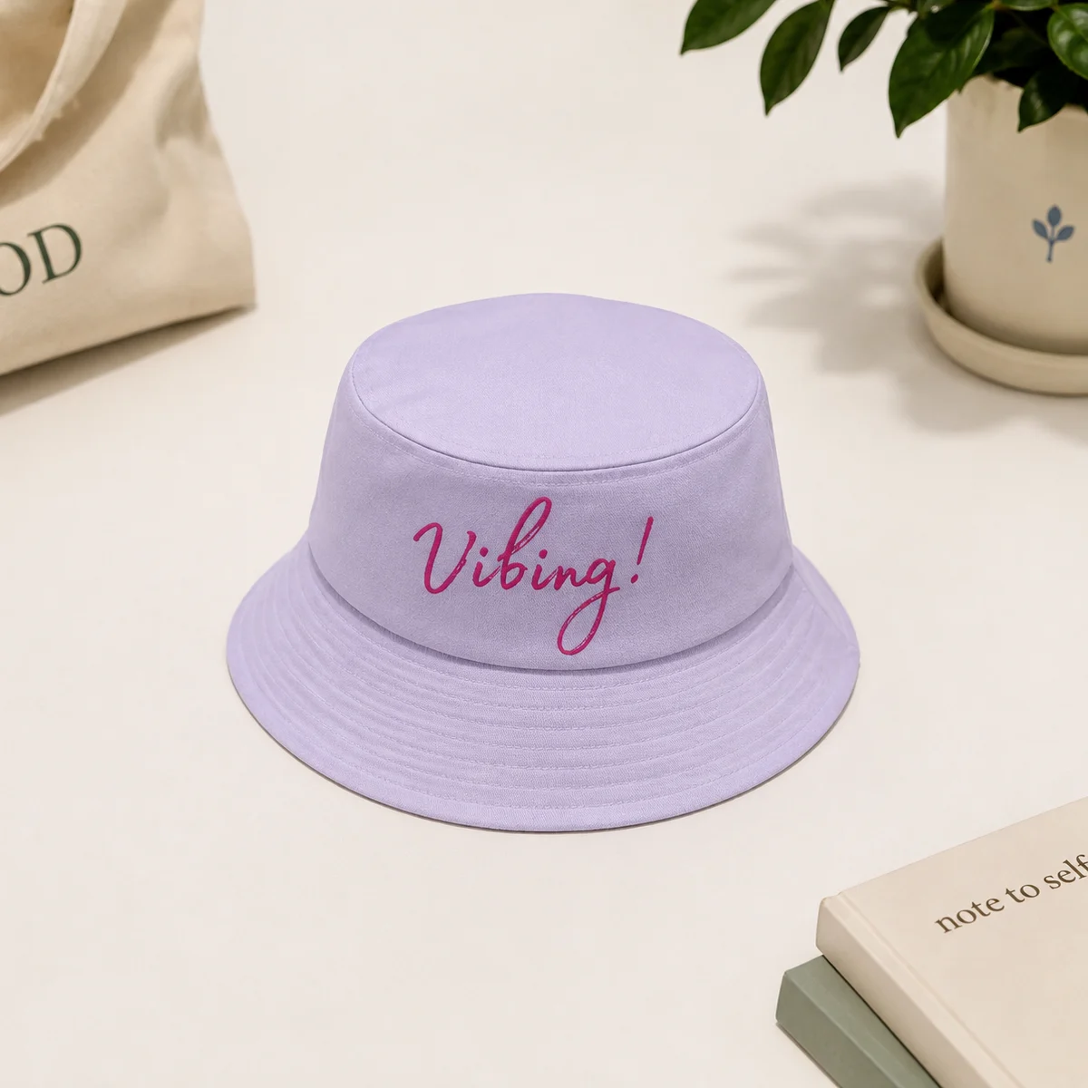 Vibing Printed Bucket Hat