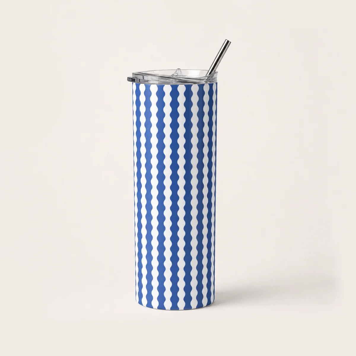Wavy Days Printed Tumbler - Blue, 20 oz