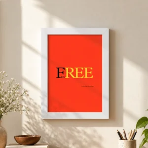 Free Flow Framed Poster