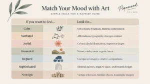 pick a mood- choose art based on you rmood