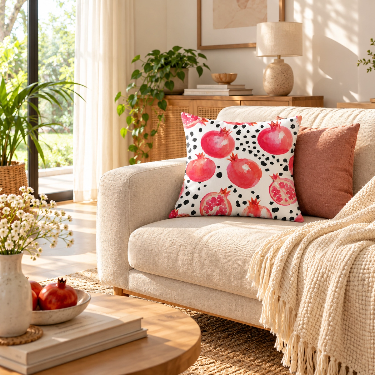 Anaar Dana Printed Cushion Cover