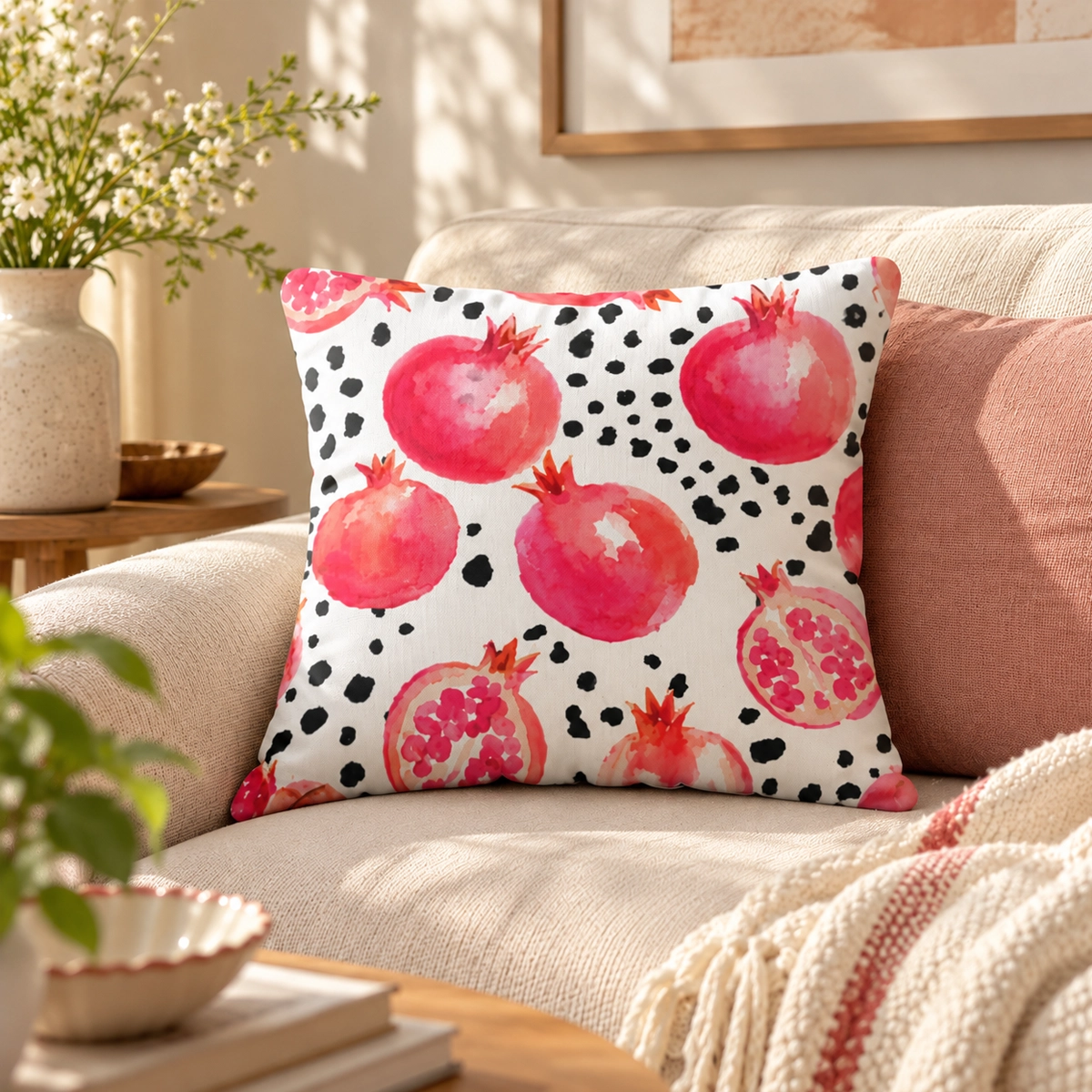 Anaar Dana Printed Cushion Cover