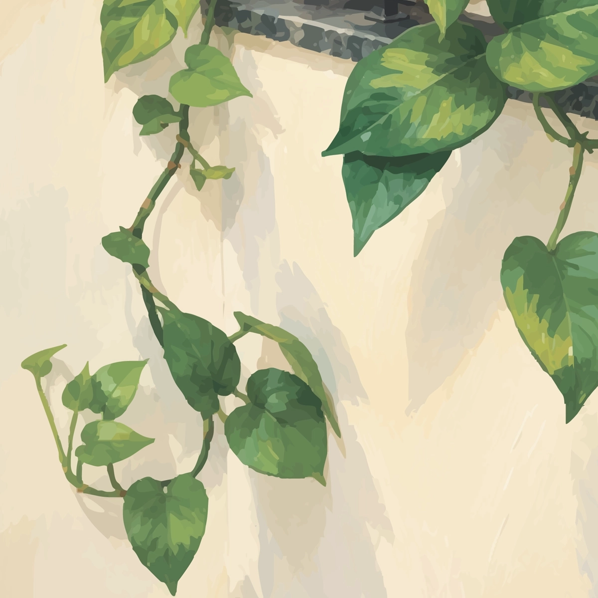 Guarded Pothos Framed Poster_FR_032_WH_2