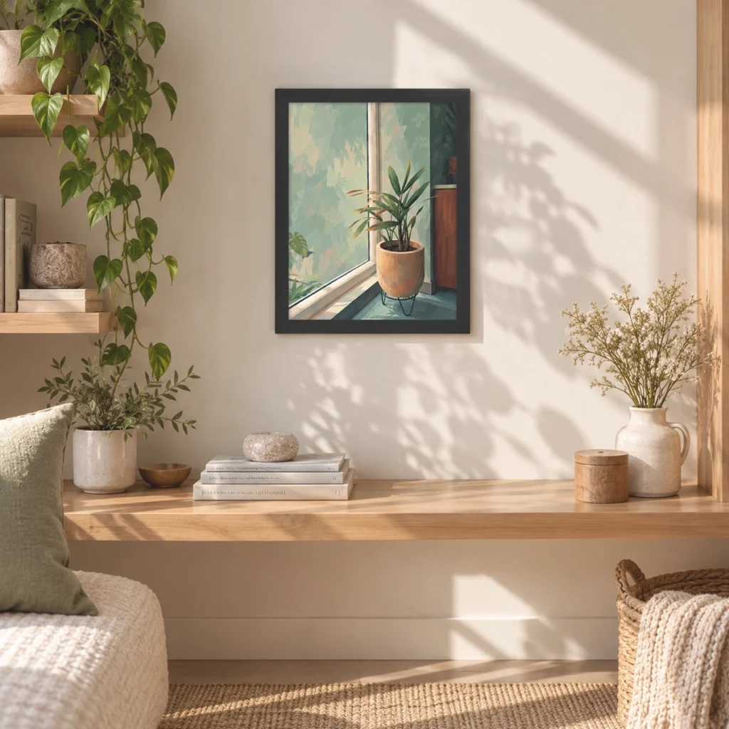 Living Corner Framed Poster_FR_039_WH_3