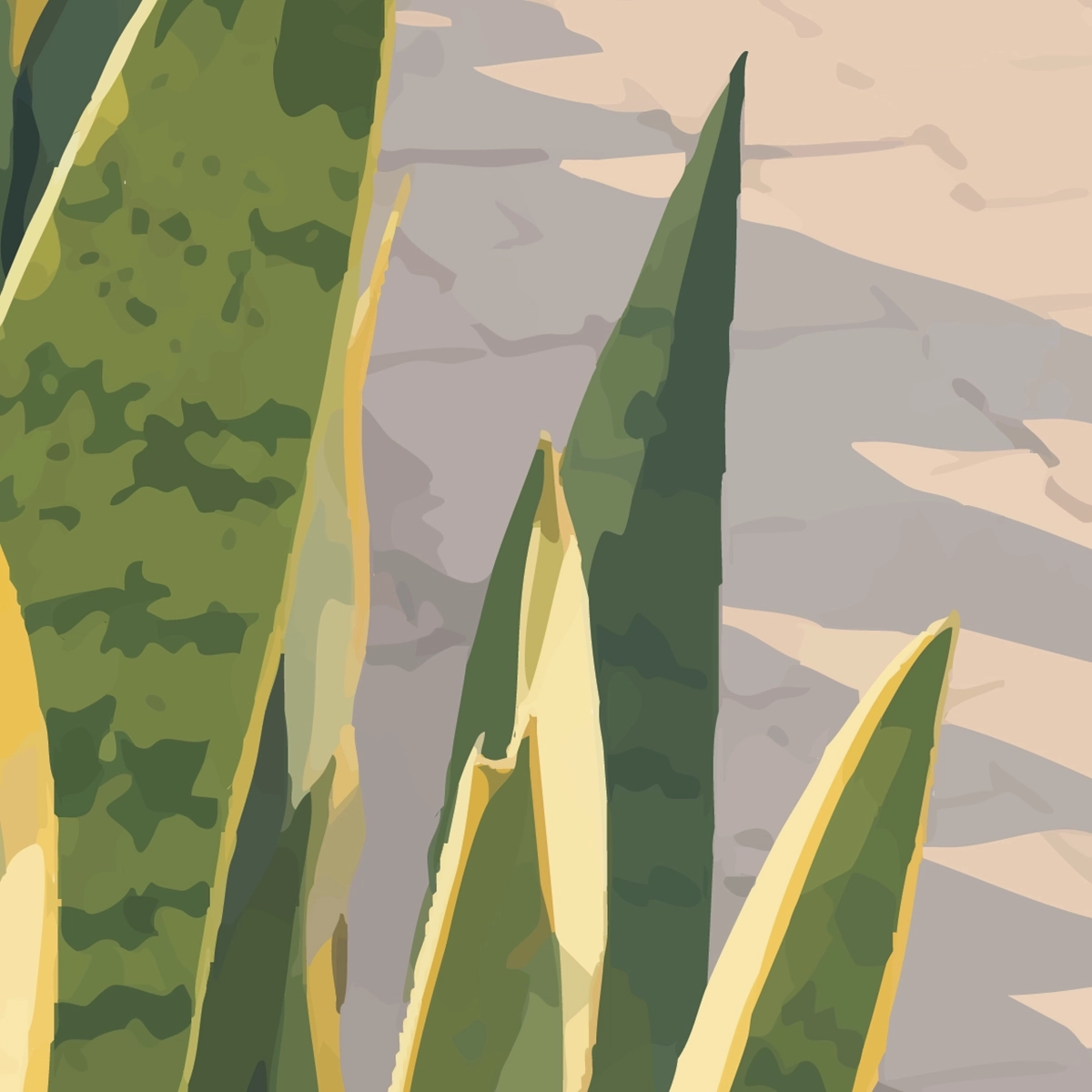 Snake Plant Path Framed Poster_FR_040_WH_3