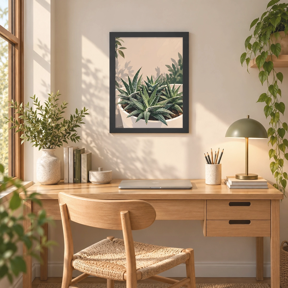 Succulent Sanctuary Framed Poster_FR_031_BL_3